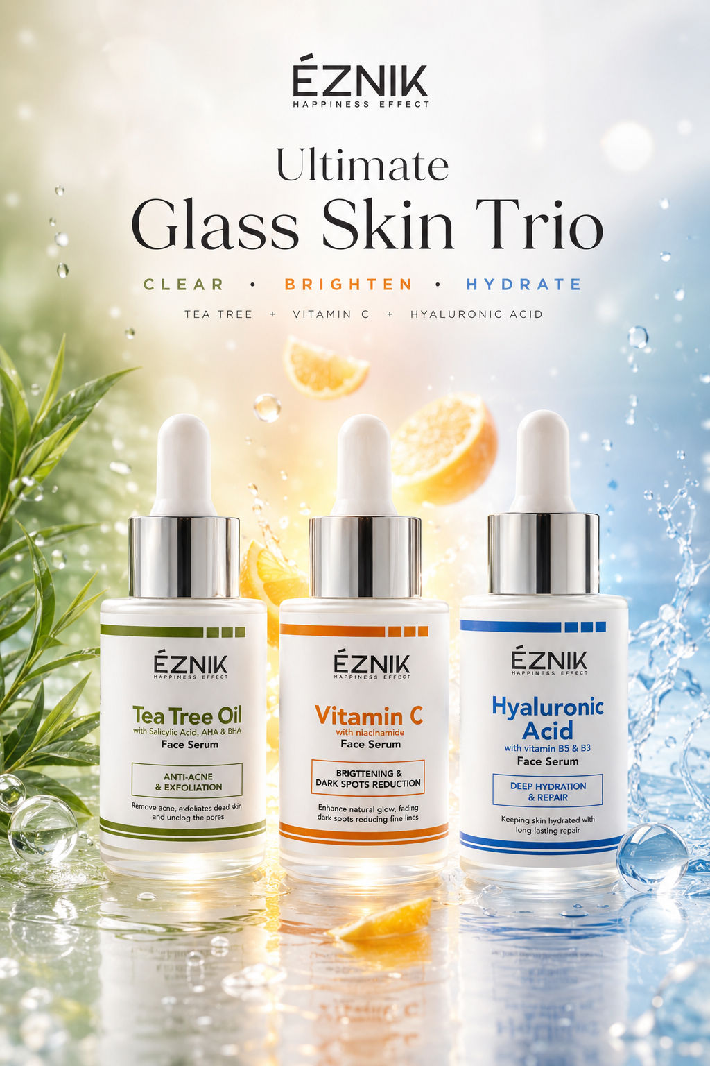 ÉZNIK Ultimate Glass Skin Trio